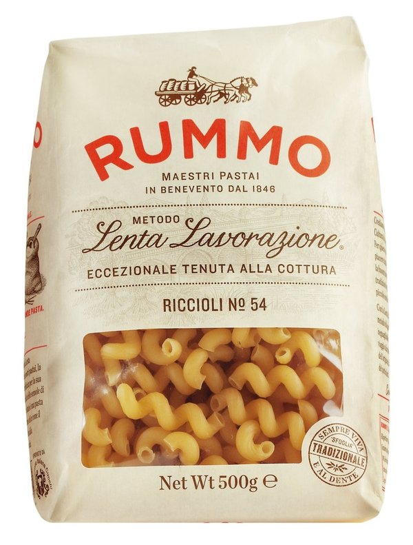 FRISCH EINGETROFFEN! Pasta Riccioli N°54 - Rummo - 500 g