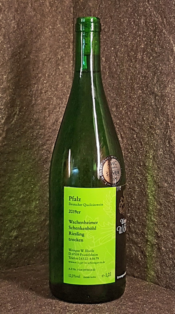 Wachenheimer Schenkenböhl Riesling trocken, Qualitätswein Pfalz - Weingut Eberle - 1 l