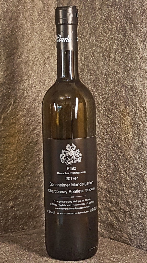 Gönnheimer Mandelgarten Chardonnay Spätlese trocken, Prädikatswein Pfalz - Weingut Eberle, 0,75