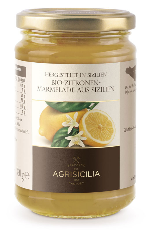 AUSVERKAUFT! Marmelade*** Sizilianische Zitrone - Agrisicilia - 360 g