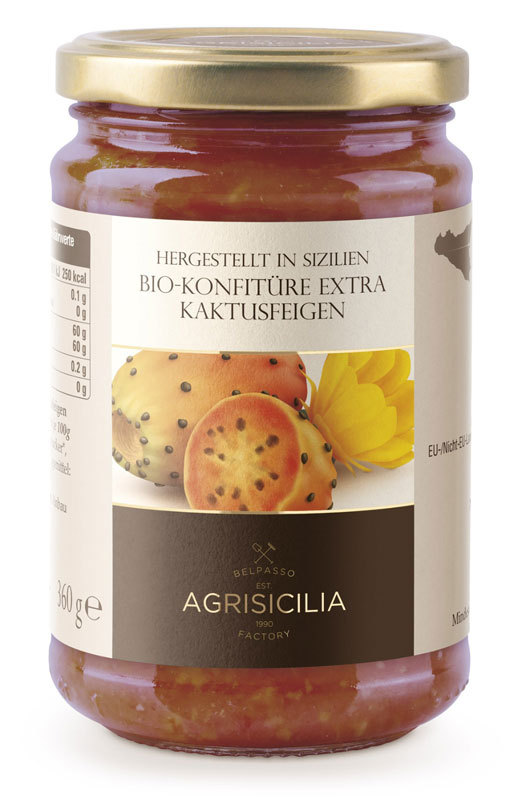 Konfitüre Extra*** Sizilianische Kaktusfeige - Agrisicilia - 360 g
