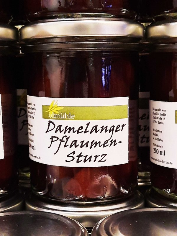 Damelanger Pflaumensturz - Pflaumen in Weinbrand - 200 ml