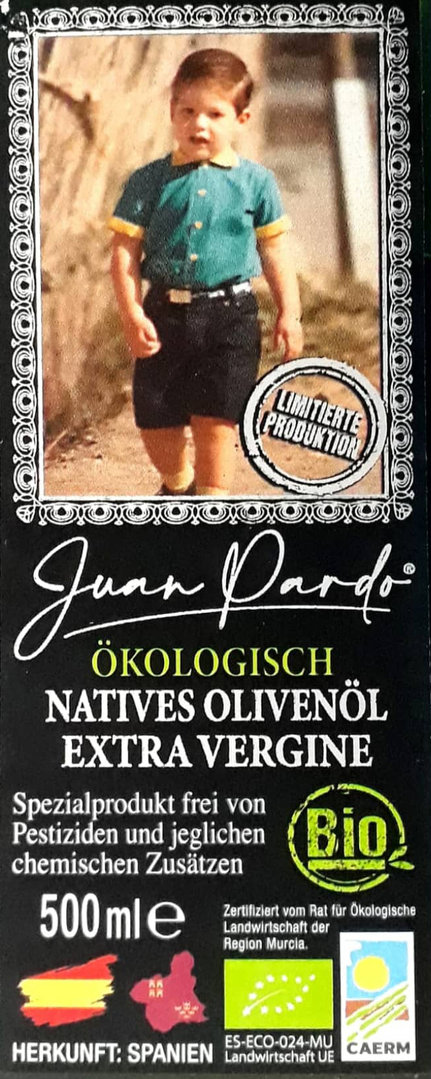 Natives Olivenöl extra - Juan Pardo *** - 0,5 l -EINFÜHRUNGSPREIS-